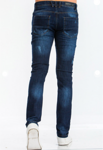 Blue Distressed denim skinny jeans