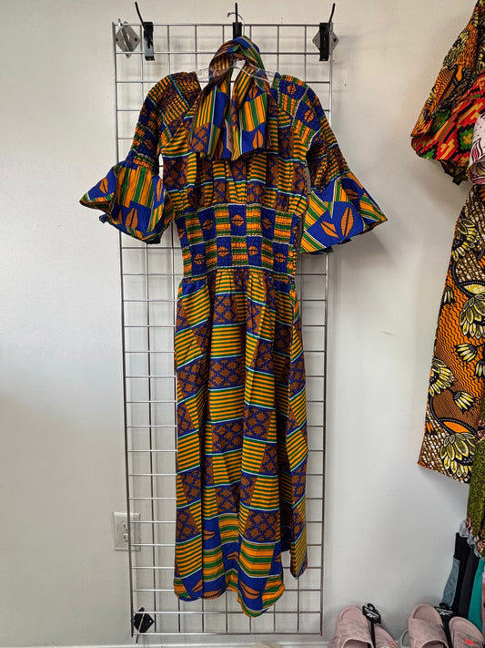 Vibe of the Motherland Dress w/Purse & Head Wrap