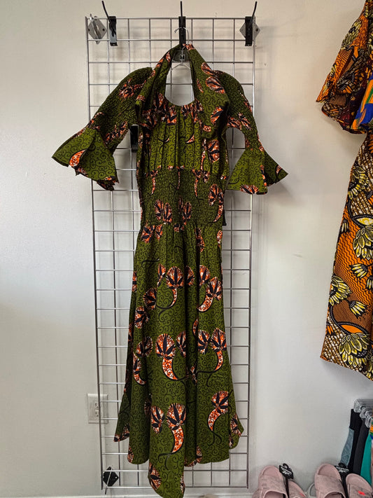 Bold in Bloom w/Purse & Head Wrap
