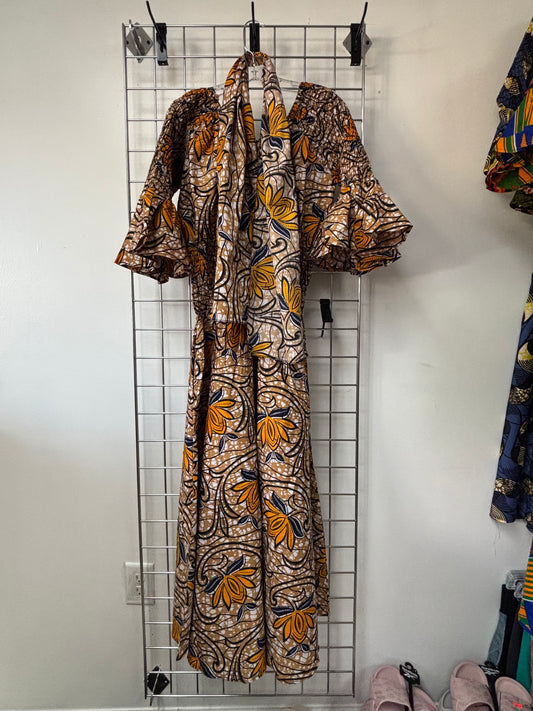 Ama Luxe Dress w/Purse & Head Wrap