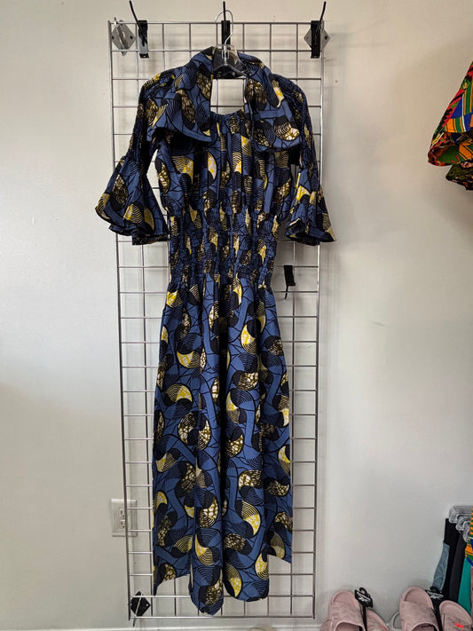 Sheba Silhouette Dress w/Purse & Head Wrap