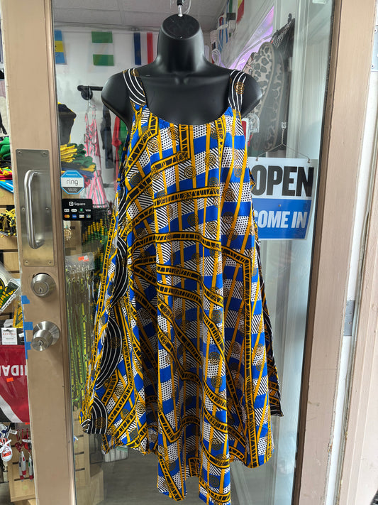 Sahara Bloom Dress w/Head Wrap