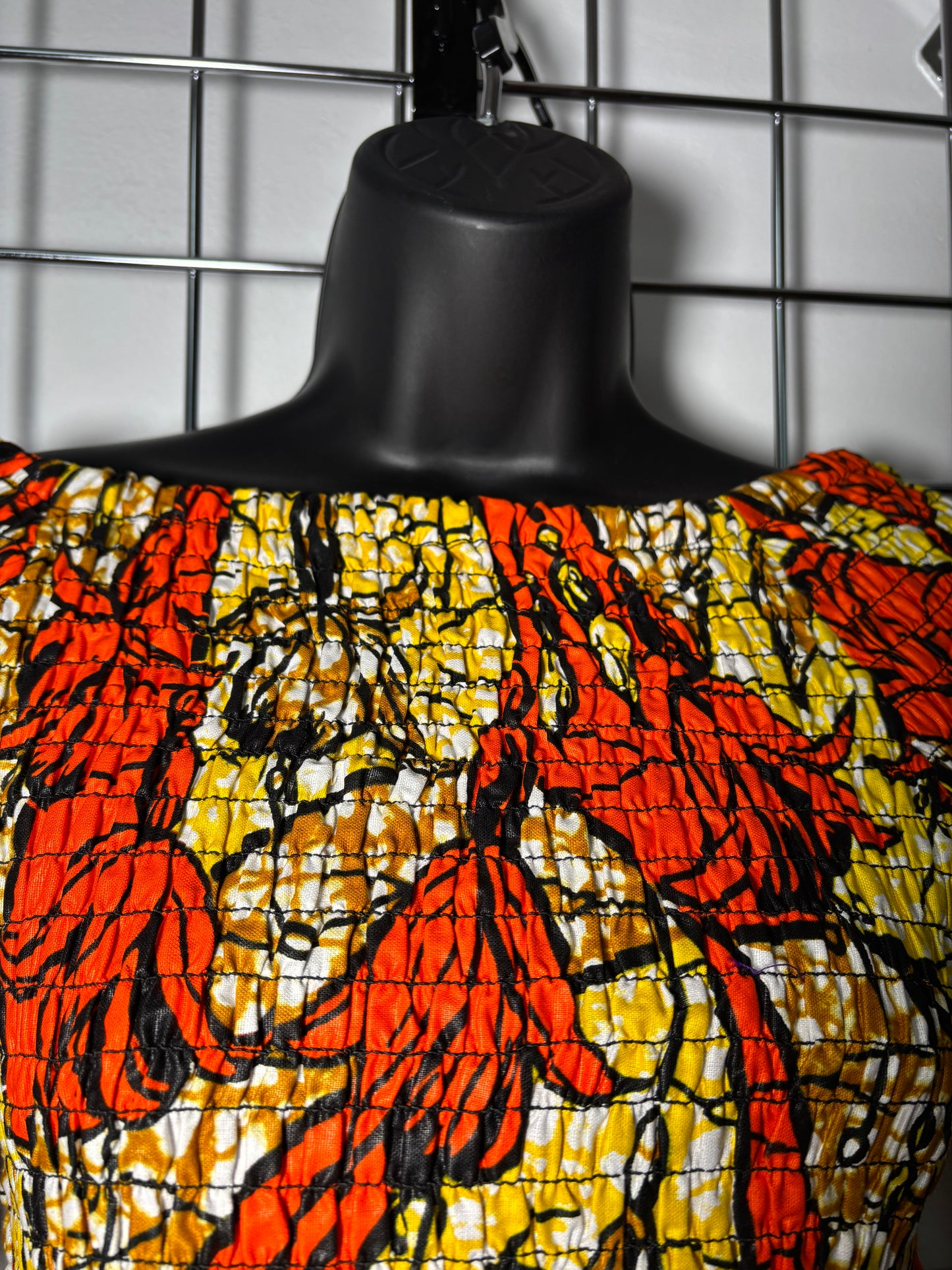 Women’s African Print Peplum Top & Mermaid Skirt Set