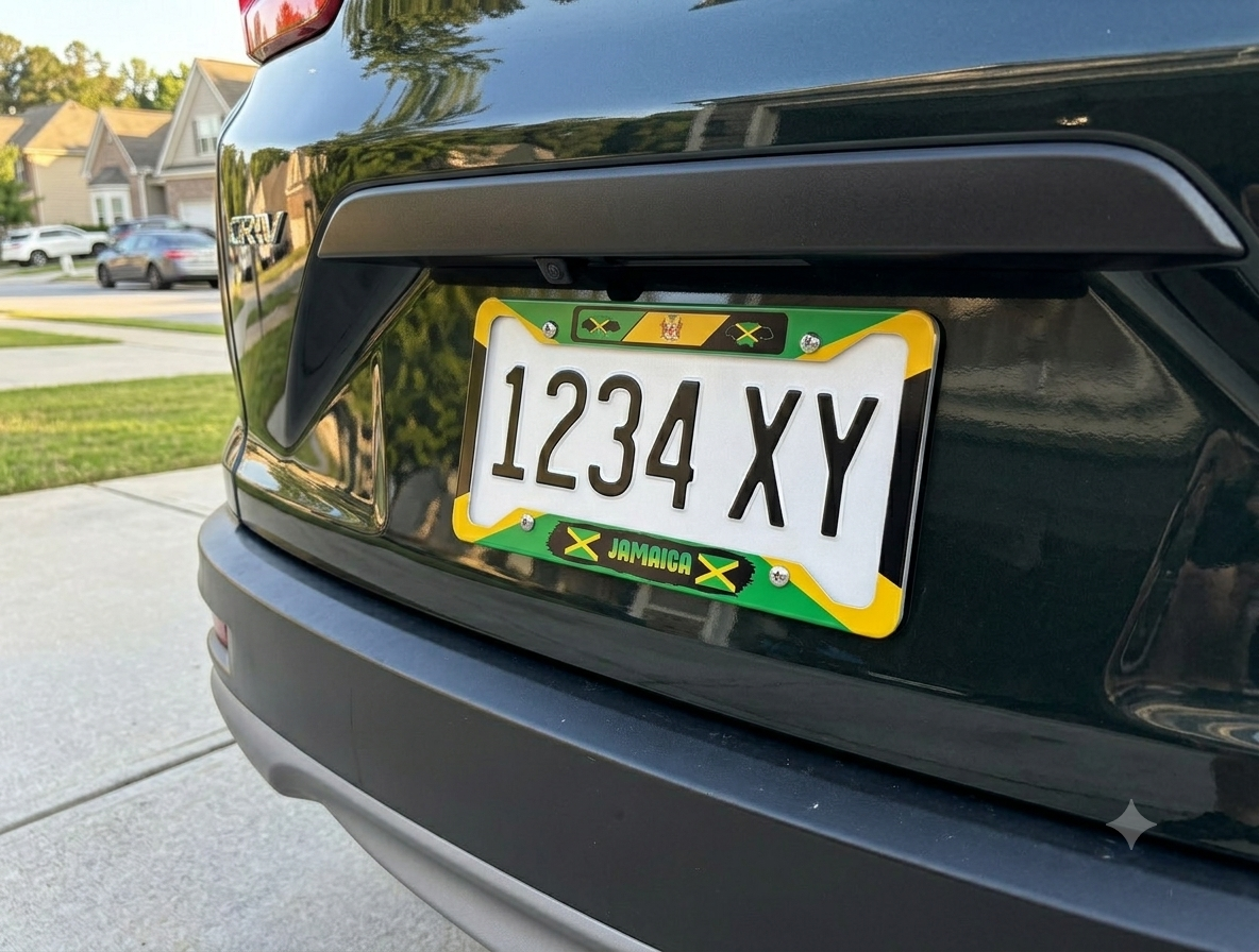 Jamaican License Frame