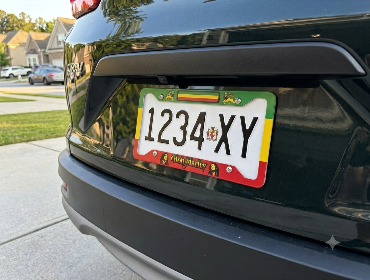Jamaican License Frame
