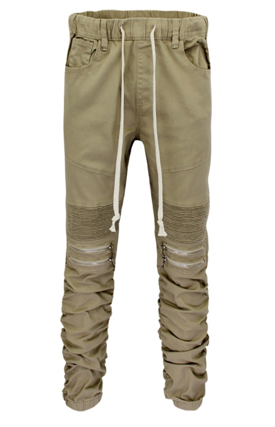 Khaki BUNGEE JOGGER PANTS
