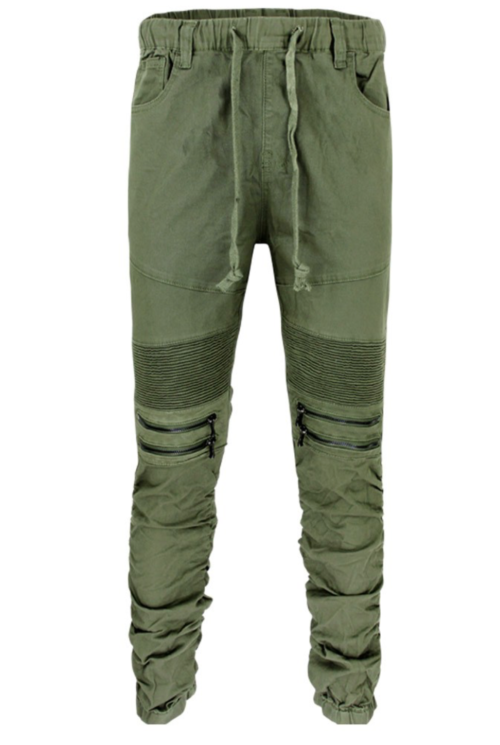 Olive BUNGEE JOGGER PANTS